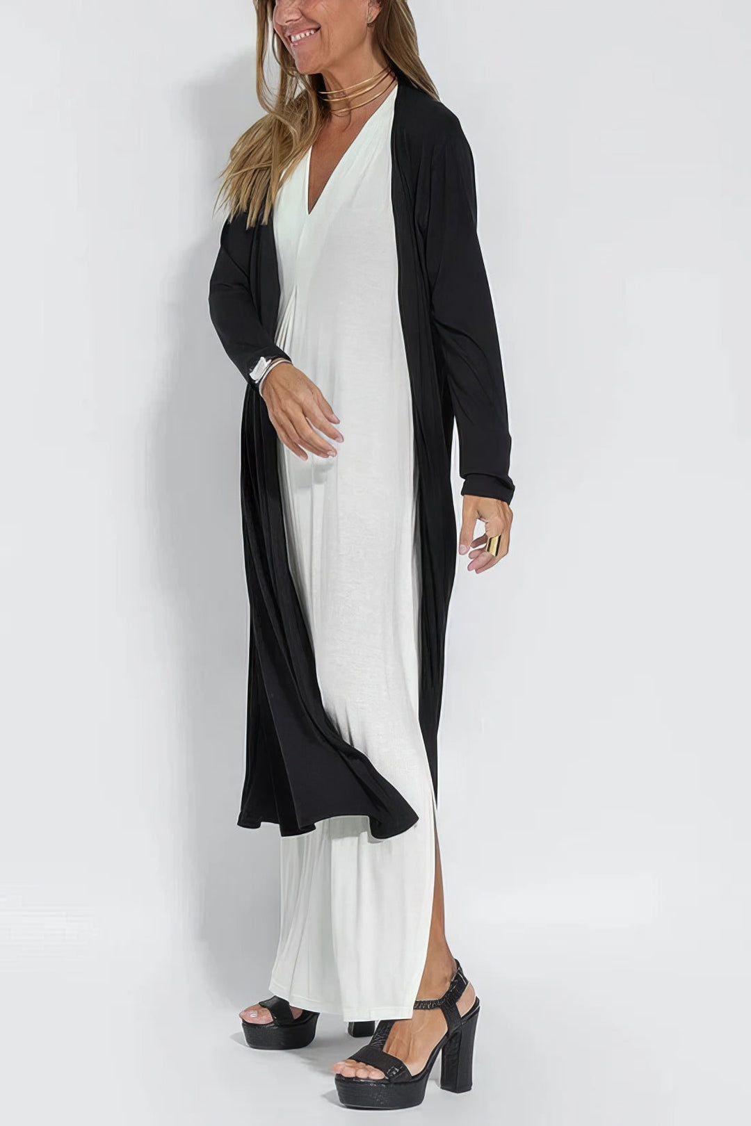 Claire | Batas larga elegante