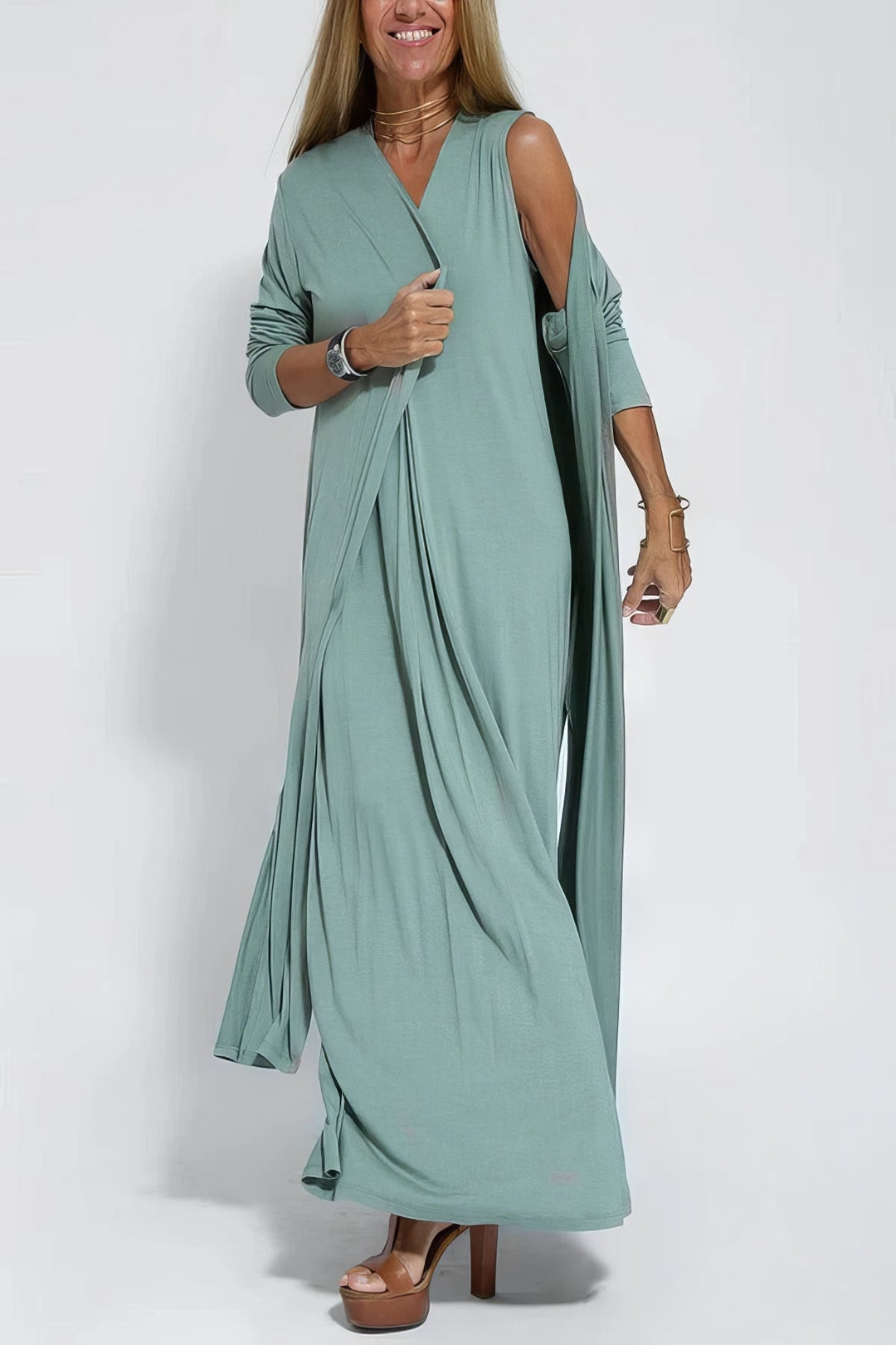 Claire | Batas larga elegante